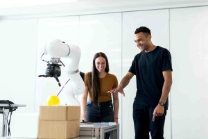 Robotarm vervangt de kracht van een menselijke arm